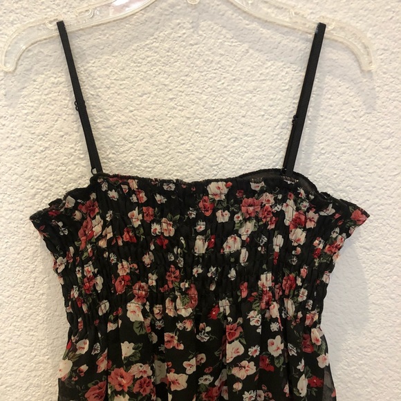 Black Floral Bubble Dress - Picture 2 of 3
